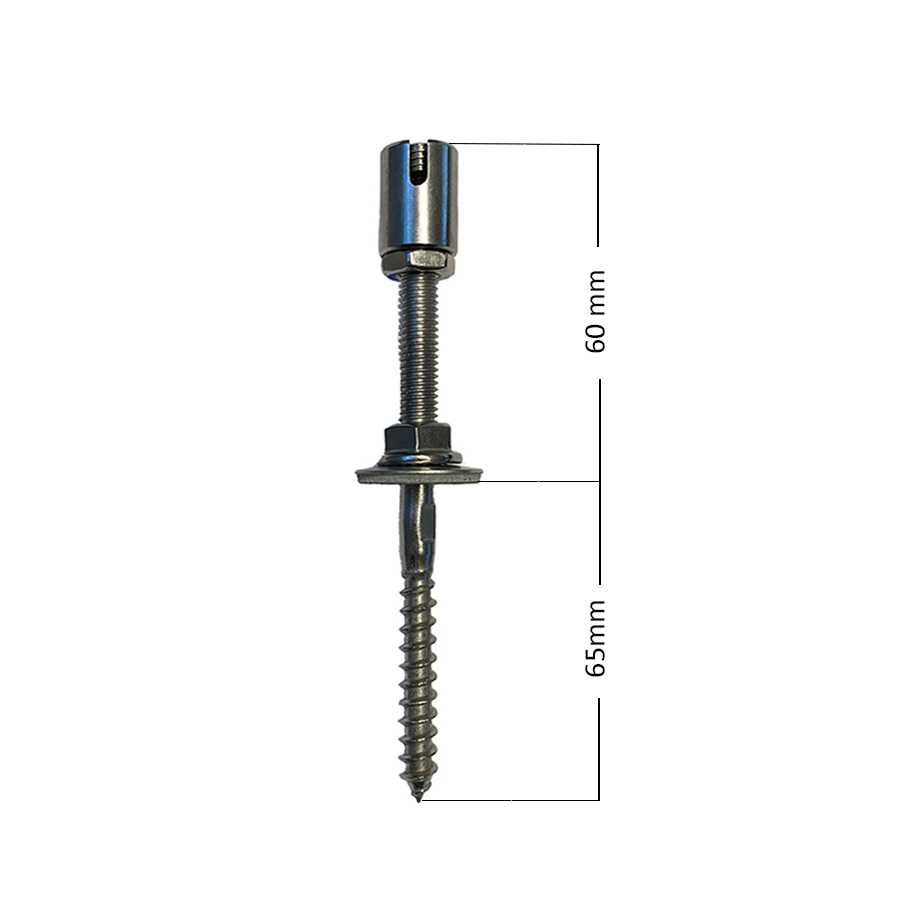 50mm Green Line Wandhalterung für 3/4mm Drahtseil - M10 50mm Green Line Wandhalterung für 3/4mm Drahtseil - M10
