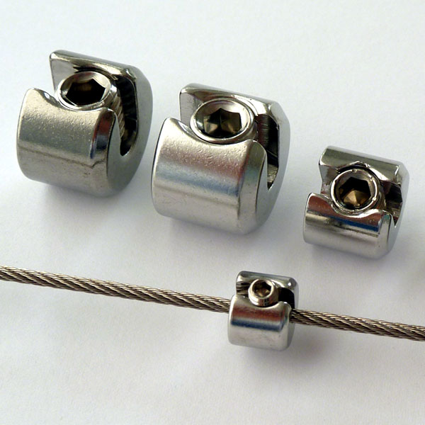Shopbild Seilklemmring, 1-teilig für 1,5 - 2mm Drahtseil / Edelstahl V4A - 1.4401