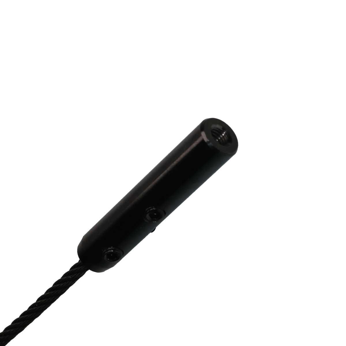 DIY Schraubterminal für 2,0-5,0mm Drahtseil / rechts - Schwarz DIY Schraubterminal für 2,0-5,0mm Drahtseil / rechts - Schwarz