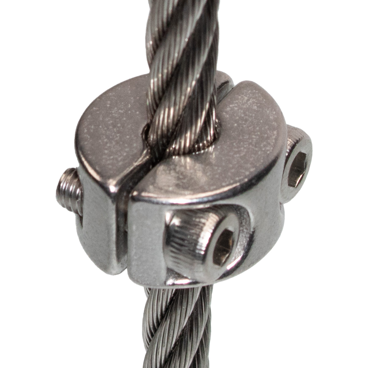Klemmring, 2-teilig für 2mm Drahtseil, Edelstahl V4A-1.4401 Klemmring, 2-teilig für 2mm Drahtseil, Edelstahl V4A-1.4401
