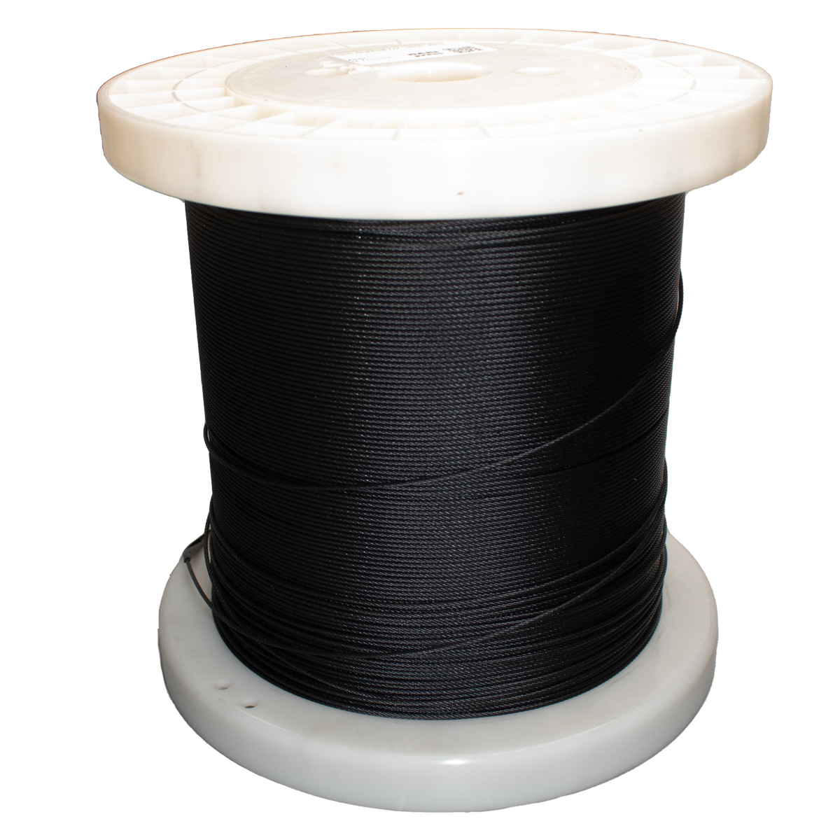 Edelstahl Drahtseil 7x7 - 3,0mm - 1000m Spule / Schwarz Edelstahl Drahtseil 7x7 - 3,0mm - 1000m Spule / Schwarz