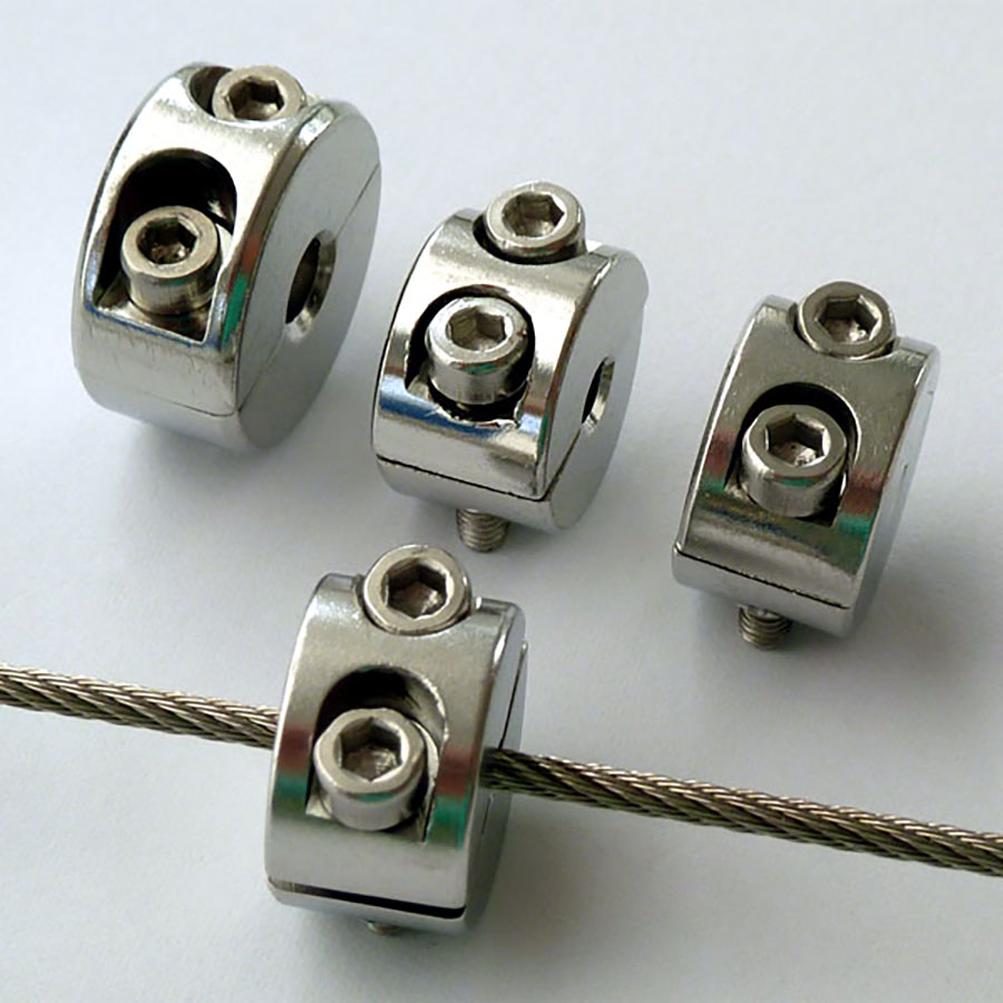 Shopbild Klemmring, 2-teilig für 3mm Drahtseil, Edelstahl V4A-1.4401