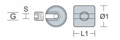 Shopbild Seilklemmring, 1-teilig für 1,5 - 2mm Drahtseil / Edelstahl V4A - 1.4401