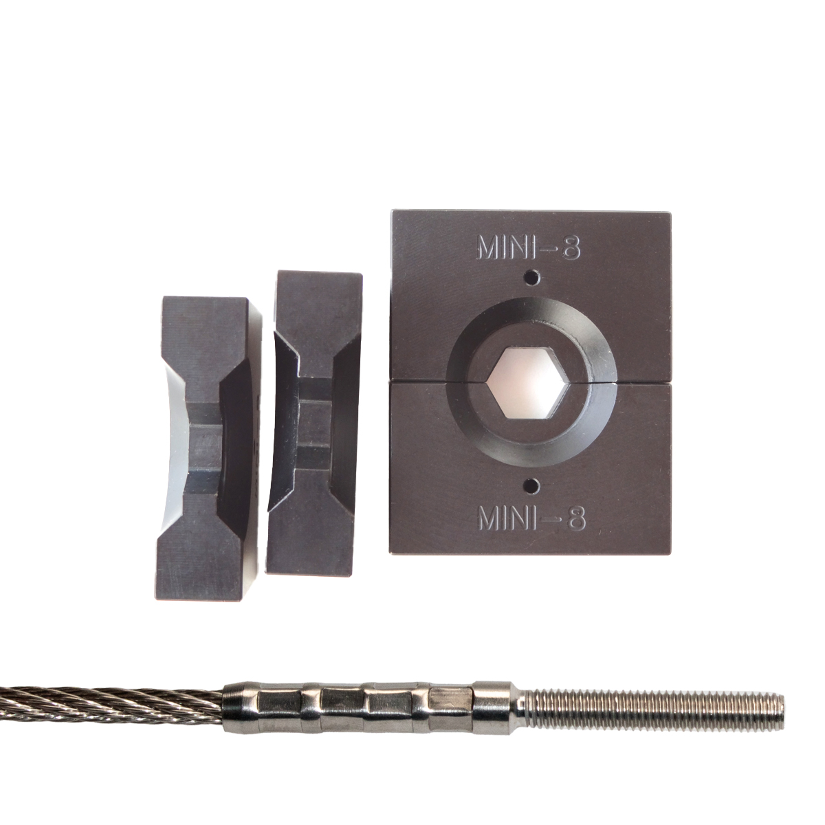 Pressbacken BM-Serie für Mini-Terminals / 1,5-8,0mm Drahtseil Pressbacken BM-Serie für Mini-Terminals / 1,5-8,0mm Drahtseil
