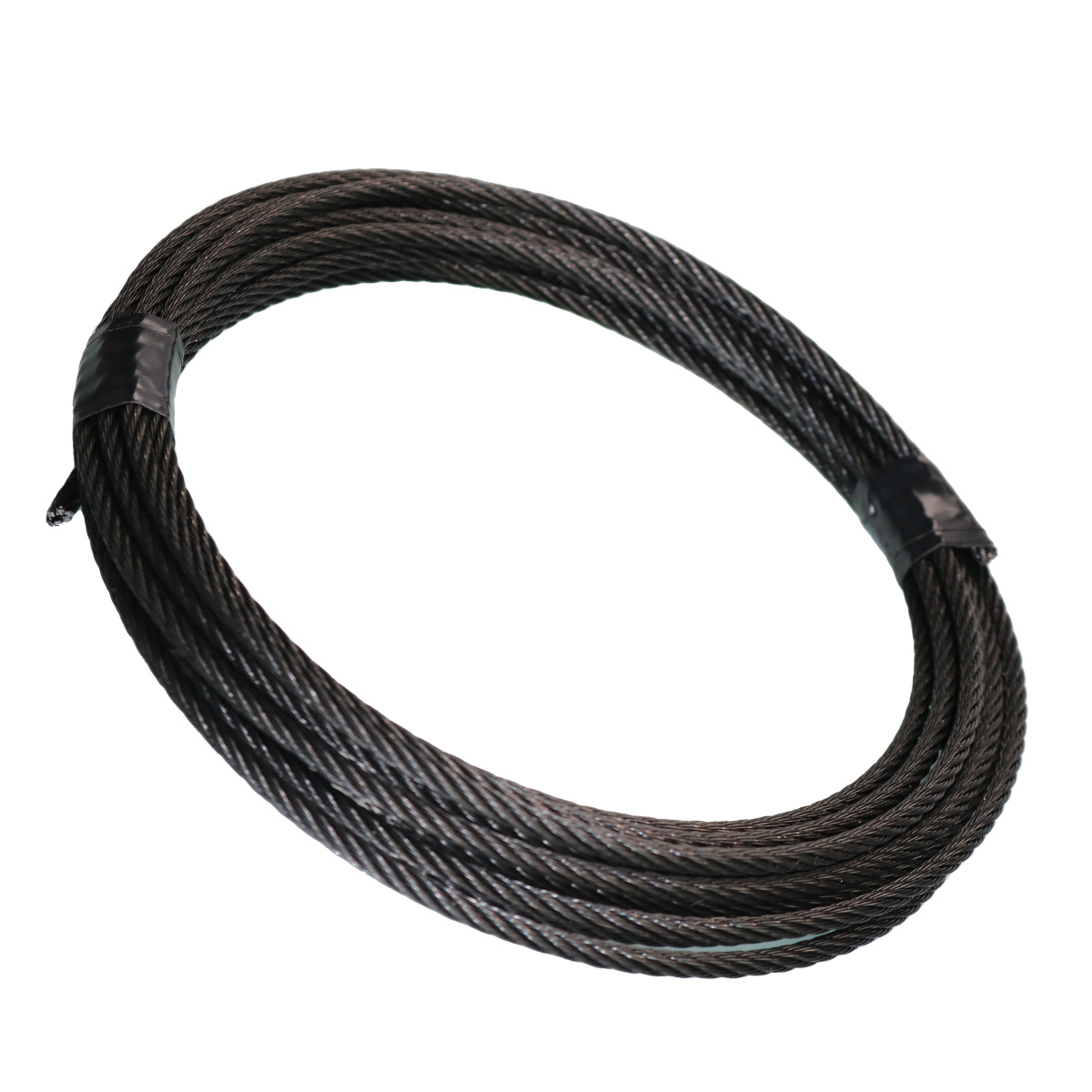 Edelstahl Drahtseil 7x7 - 1,5mm - 1000m Spule / Schwarz Edelstahl Drahtseil 7x7 - 1,5mm - 1000m Spule / Schwarz